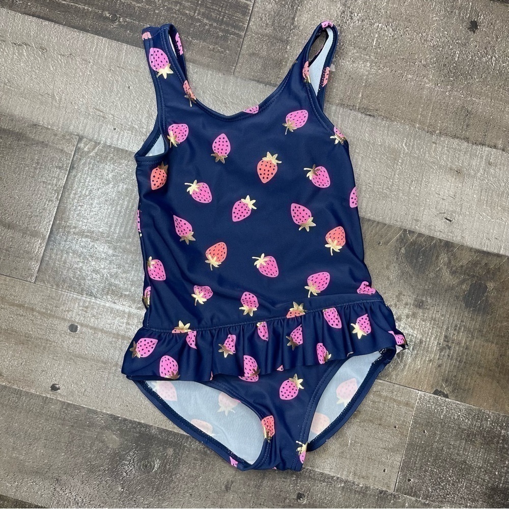 OshKosh Strawberry 🍓 One Piece Swimsuit size 18 months